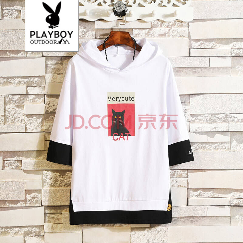 »¨»¨¹«×Ó¶ÌÐäTÐôÎÀÒÂÄÐÊ¿Ë§ÆøÏļ¾Ð¿î2018ʱÉÐǰÎÀÁ¬Ã±Æß·ÖÐäѧÉúÇàÉÙÄê¿íËÉÌ×Í·º«°æ³±Á÷ÉÏÒÂÍâÌ×ÄÐ×° 34°×É« S