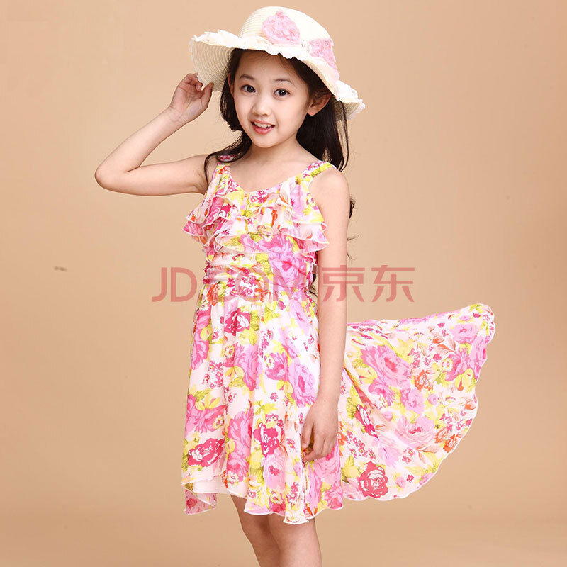 公主裙2014夏装新款韩版<em>女大童</em>儿童<em>裙子</em>吊带