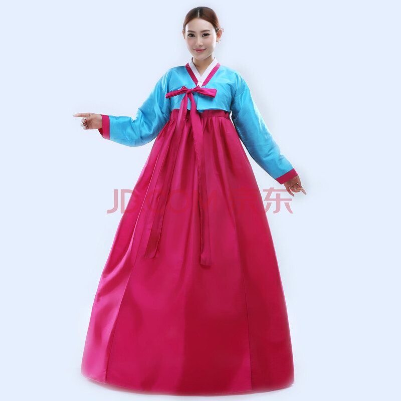 韩服表演服装女传统宫廷礼服少数民族大长今服朝鲜族舞蹈演出 演出款图片