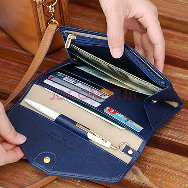 luclife 多功能卡包钱包证件包 深蓝色