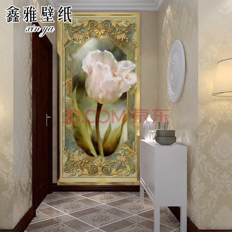 鑫雅 定制墙纸客厅沙发电视墙背景墙布壁纸 3d欧式玄关无缝大型壁画