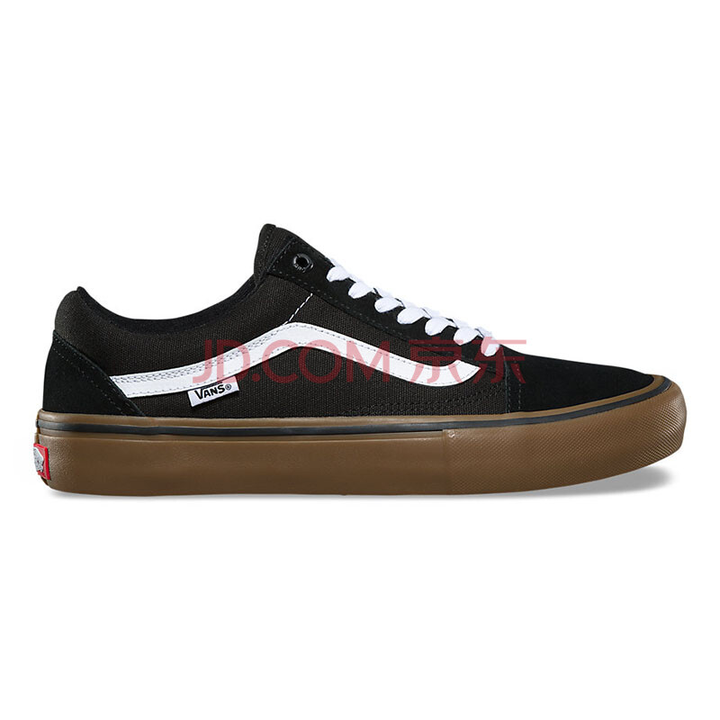 全球购 VANS范斯男鞋滑板鞋休闲鞋OldSkoolPro流线型经典款ZD4Y28 blk/whi/medium gum 8.5 Men