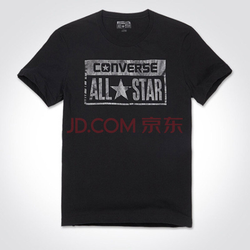 匡威converse2014新款男装金属色矩形logo印花运动休闲t恤09097c001