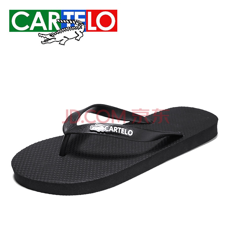 ¡¾ÁìȯÁ¢¼õ100¡¿¿¨µÛÀÖöùÓ㣨CARTELO) Ïļ¾ÍÏЬÄÐÊ¿¼Ð½ÅÈË×ÖÍϽŵװ´Ä¦³±ÄÐÁ¹ÍϺ«°æ·À»¬¸öÐÔɳ ºÚÉ« 39