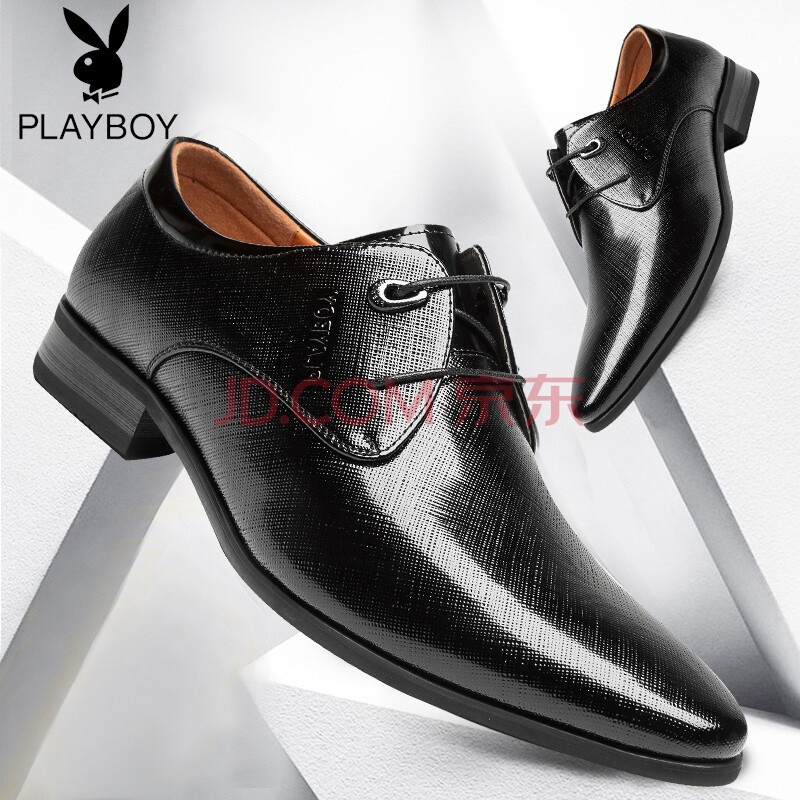PLAYBOY/»¨»¨¹«×ÓÆì½¢µêÄÐЬƤЬÏļ¾ÉÌÎñÕý×°ÇàÄêÄÐʿƤЬ¼âÍ·Ó¢Â× ºÚÉ« 41