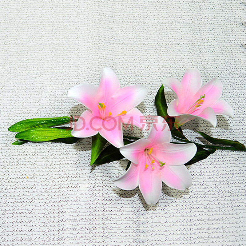 仿真花假花百合花 客厅高pu干花绢花家居装饰花艺插花