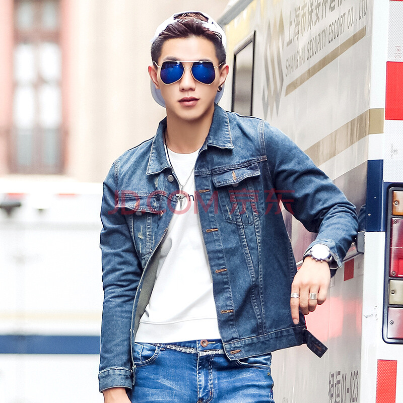 潮男牛仔外套褂秋季男牌子品质好 新款好用