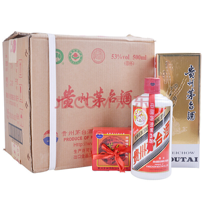 ¡¾ÖлãÍø¡¿Ã©Ì¨£¨MAOTAI£©¹óÖÝ·ÉÌìę́ÀÏ¾Æ 53¶È 2012Äê 500ml*6Æ¿ ÕûÏä