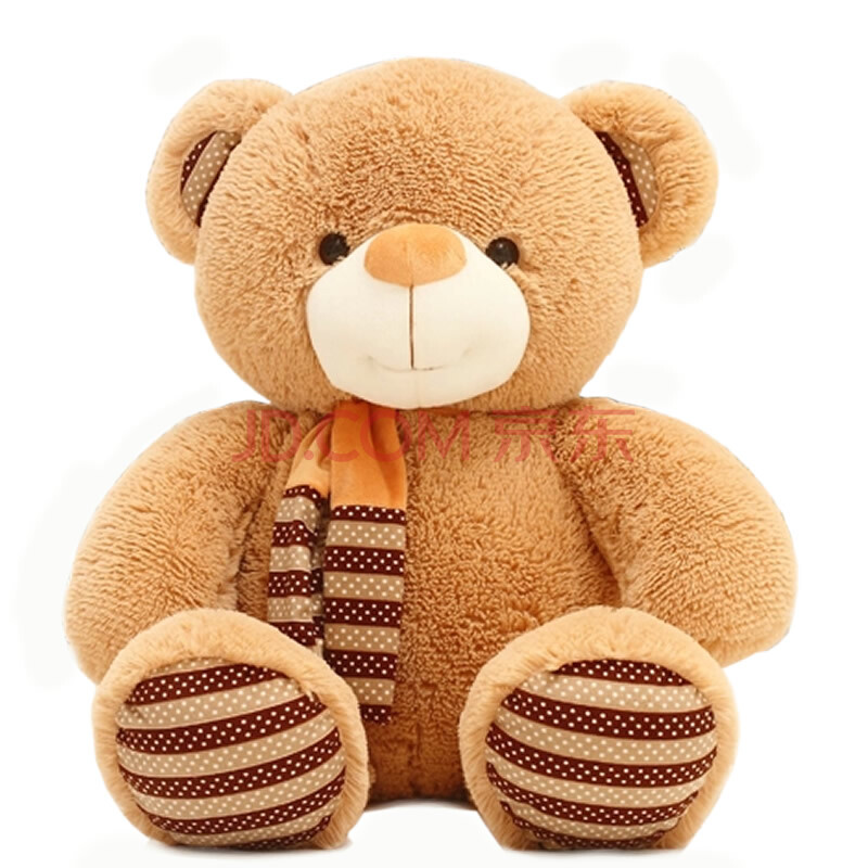 艺乐坊 毛绒玩具围巾泰迪熊大抱熊公仔布娃娃玩偶可爱