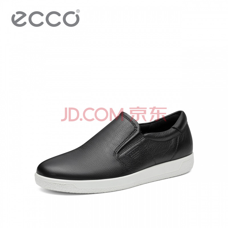 ECCO爱步 2018春夏新品时尚男鞋 休闲便捷套脚舒适牛皮鞋 柔酷1号 400564 海洋蓝40056401038 40