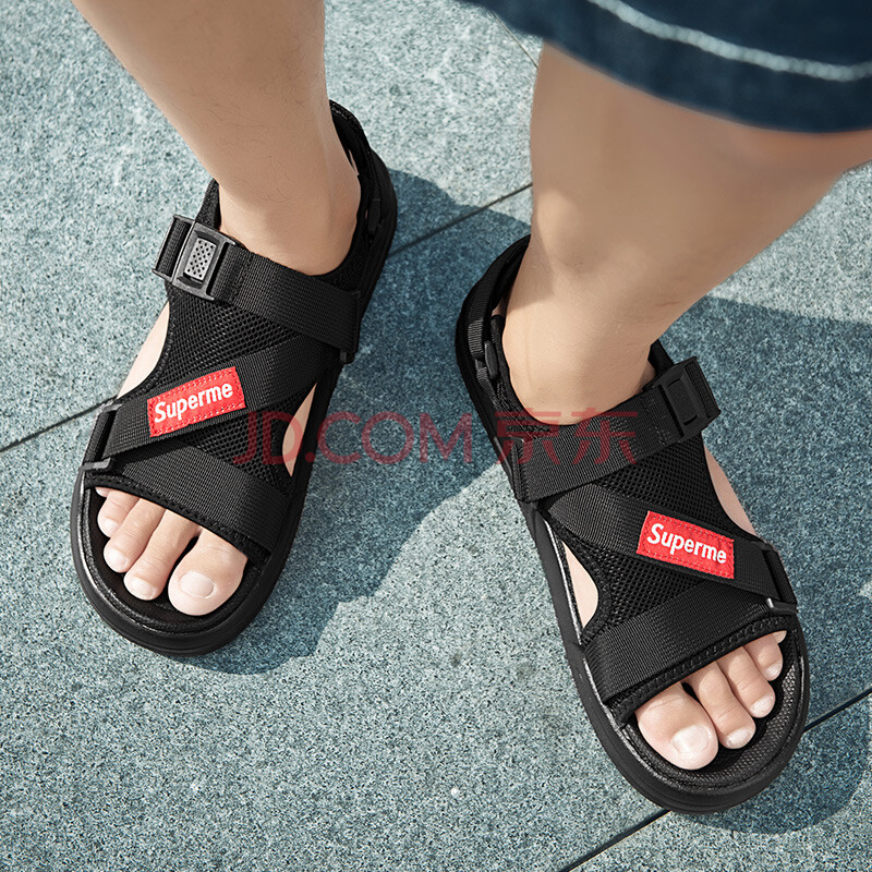 ΢ЦÏÈÉúÍÏЬÄÐ2018Ïļ¾Ð¿îÂÞÂíÁ¹Ð¬¸öÐÔÍ¸Æøº«°æÐÝÏÐɳ̲Ь³±ÄÐÁ¹ÍÏЬһ×ÖÍÏ 1807ºÚÉ« 42