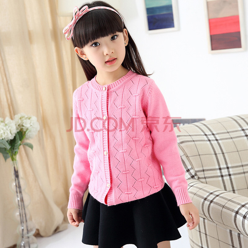 女童毛衣套头加厚女大牌子品质好 新款好用