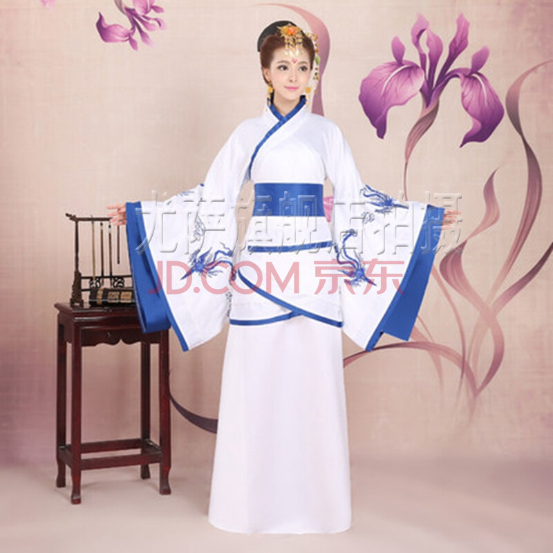 曲裾汉服正规-穿汉服时最简单的发型_袄裙和衫裙_琵琶