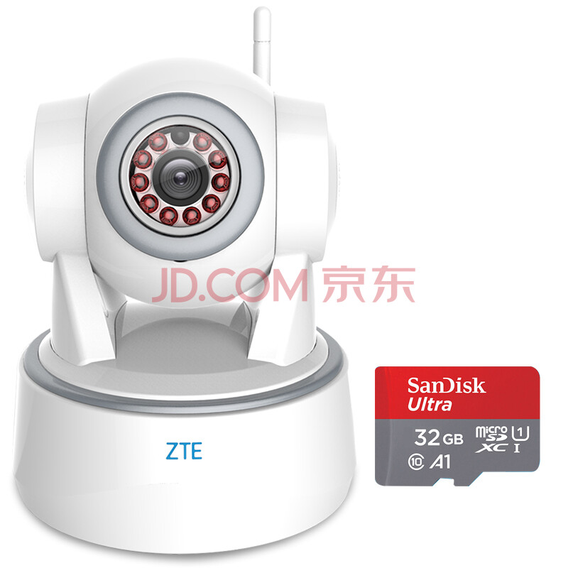 ZTEÖÐÐËСÐË¿´¿´Memo1080PÖÇÄÜÍøÂçÎÞÏßwifiÊÖ»ú¼à¿ØÉãÏñÍ·¼ÒÓøßÇåÒ¹ÊÓ Memo1080P+ÉÁµÏ32G¿¨