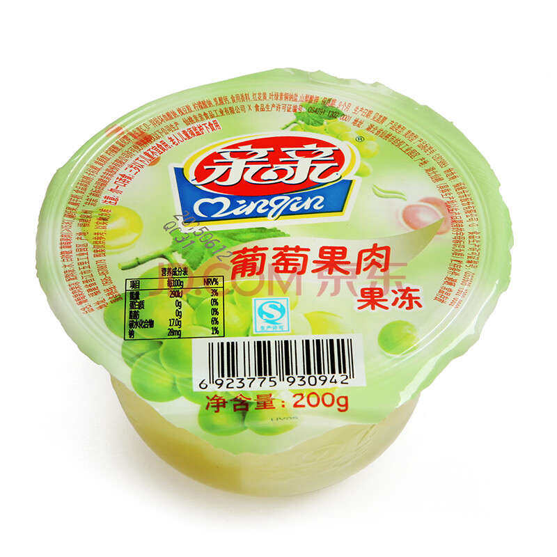 亲亲果肉果冻(葡萄味)200g(新老包装随机发货)