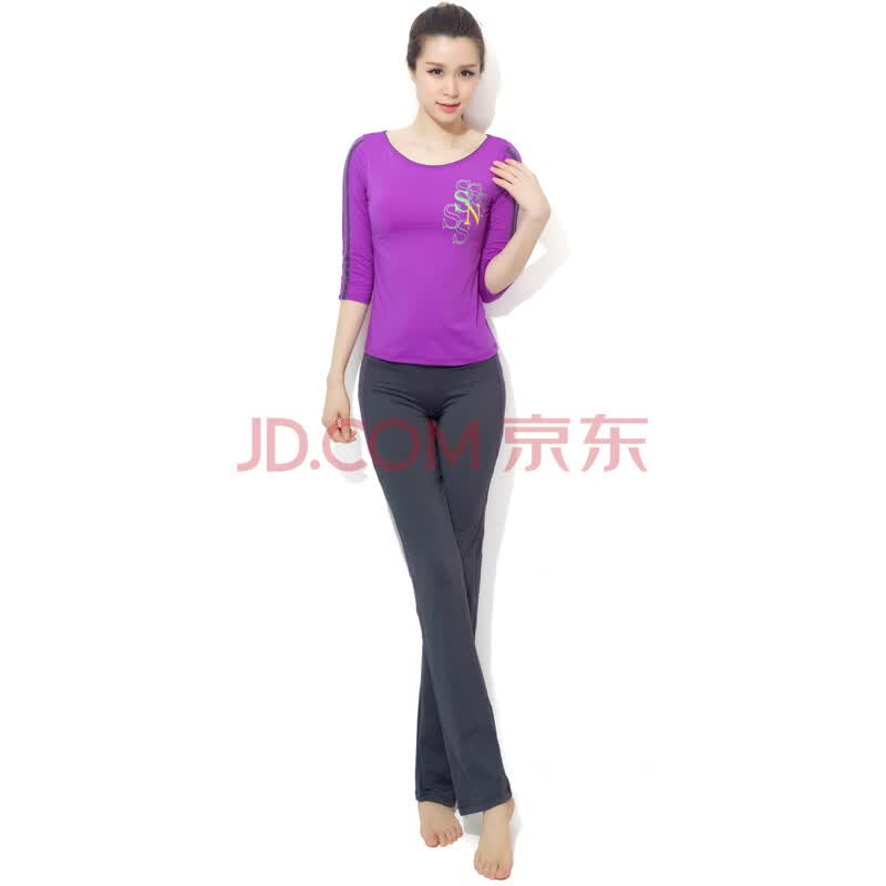 斯泊恩健身服女长袖瑜伽服套装秋冬显瘦健身房运动服跑步衣服瑜珈服