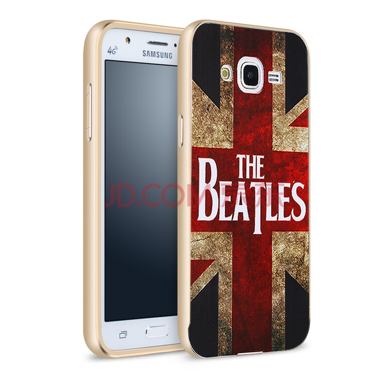 慕讯 手机壳保护套金属边框外壳后盖 适用于三星galaxy j7/j7008/j