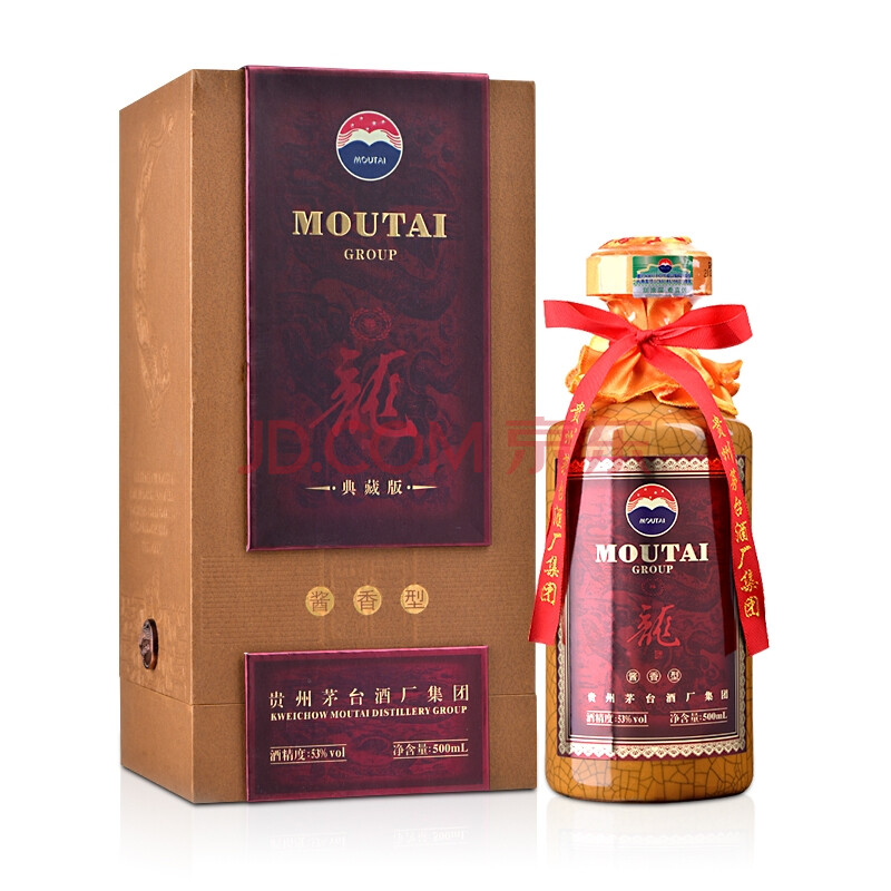 酒仙网 茅台53度龙酒(典藏版)500ml 酱香型白酒