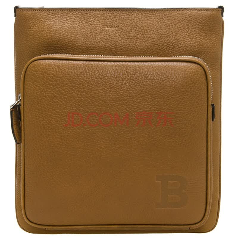 bally 巴利 男士浅棕色牛皮单肩斜挎包 lange 31