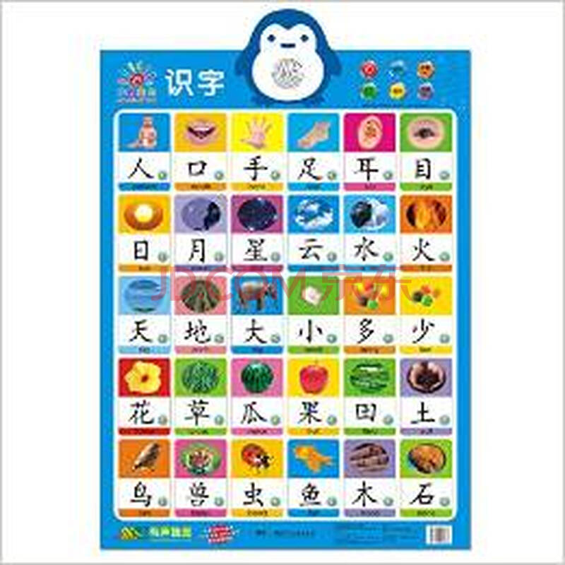 (正版)有声挂图.识字/蓝山(th)