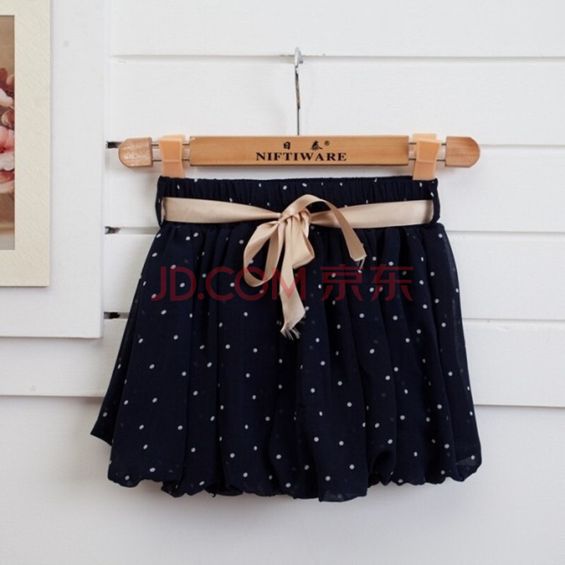 雪纺a字黑色短裤女夏牌子品质好 新款好用