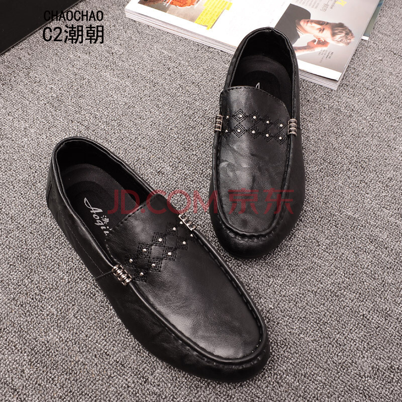 社会皮鞋|快手红人同款豆豆鞋社会人必备精神