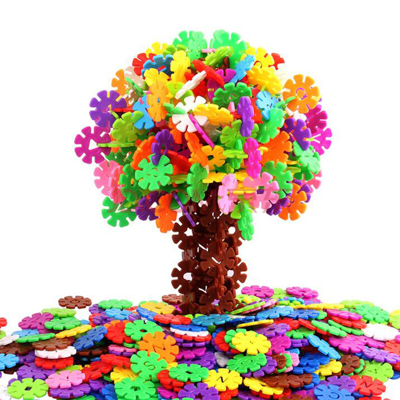 一启慧大号加厚雪花片|雪花片 大号加厚100片