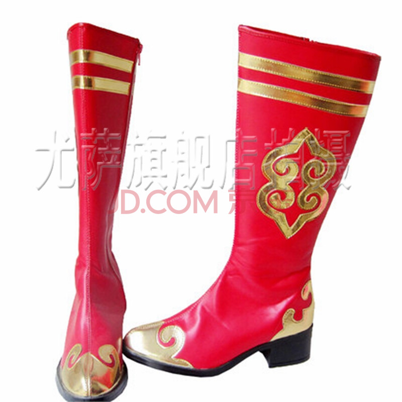 新疆舞蹈鞋藏族靴 民族舞蹈靴子蒙古靴手工靴