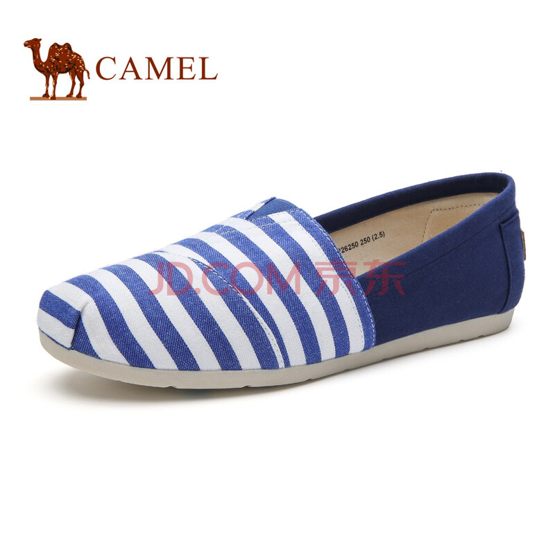 ÂæÍÕ£¨CAMEL£©ÄÐЬ ʱÉÐÐÝÏÐÓæ·ò²¼Ð¬ÌõÎÆ·«²¼Ð¬ A632226250 À¶/°× 42