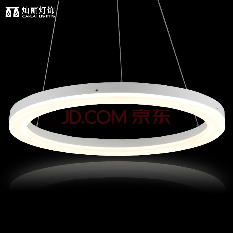 LED吊灯卧室灯现代简约灯具亚克力吊灯餐厅灯创意时尚餐吊灯圆形 3号环直径305mm【图片 价格 品牌 报价】-京东
