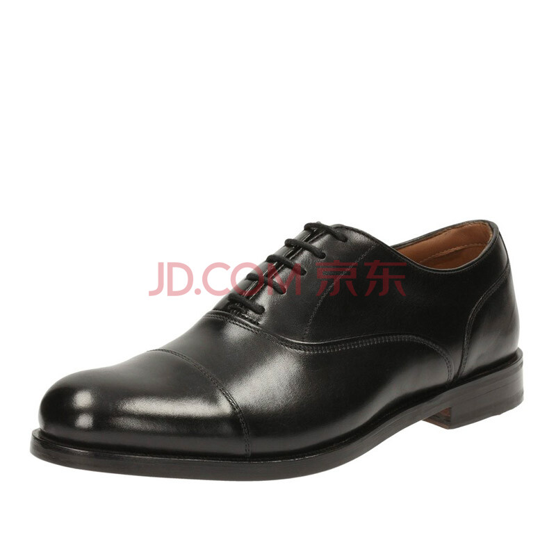 全球購 Clarks其樂正裝男鞋2017新款正裝皮鞋Coling Boss英倫商務專柜同款 Black Leather 39.5