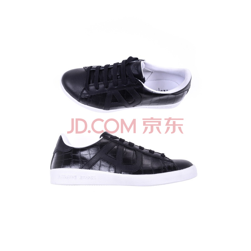 È«Çò¹º ARMANI JEANSÄÐÊ¿°¢ÂêÄáºÚÉ«°åЬ 935565CC502 Í·²ãţƤ ºÚÉ« 9