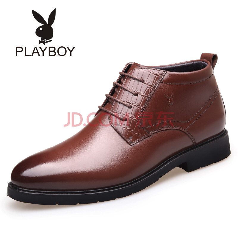 »¨»¨¹«×Ó£¨PLAYBOY£©ÉÌÎñÐÝÏÐÆ¤Ð¬ÄÐÇﶬ¼ÓÈÞ±£Å¯ÄÐÃÞЬÕý×°ÉðÊ¿ÄÐ×°´îÅäЬ×Ó ×ØÉ« 40