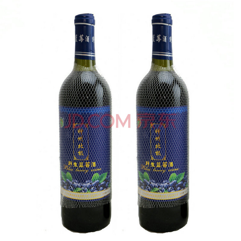 神州北极 野生蓝莓酒8°蓝莓果酒 野生蓝莓果酿造 750