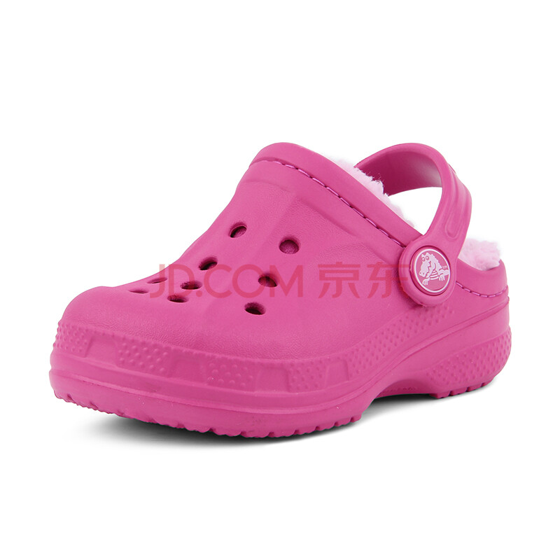 È«Çò¹º Crocs¿¨Âæ³Û»§ÍâÄÐŮЬÇﶬһ½ÅµÅ ůÃÞ¿ËÂæ¸ñƽµ×ÃÞÍÏЬ ¶ùͯЬ 203874-6AO CANDY PNK·ÛºìÉ« C12/13