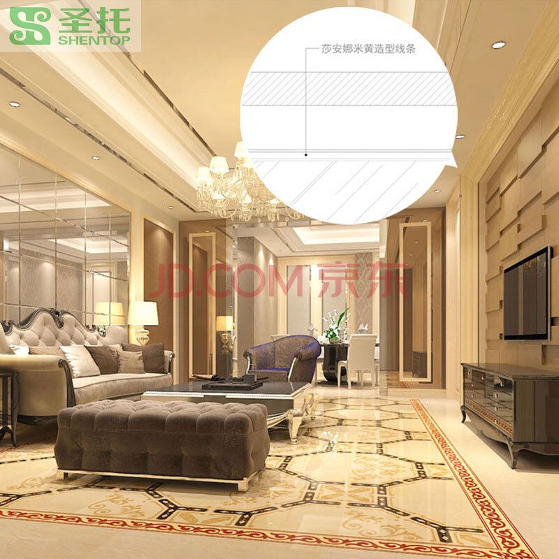 圣托背景墙电视墙边框t1006a