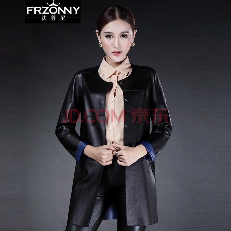 海宁真皮风衣男绵羊皮衣中长款