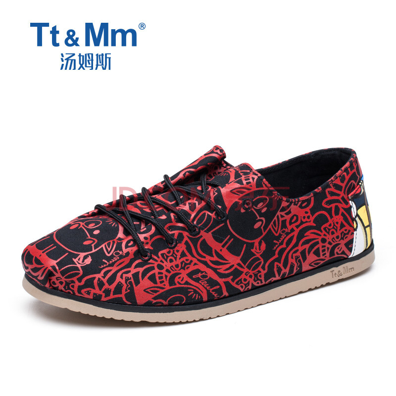 Tt&Mm/ÌÀķ˹2018Ïļ¾·«²¼Ð¬ÄÐ º«°æ°Ù´î³±¸öÐÔ²¼Ð¬ µÍ°ïÐÝÏÐЬ×Ó ºìÉ« 41