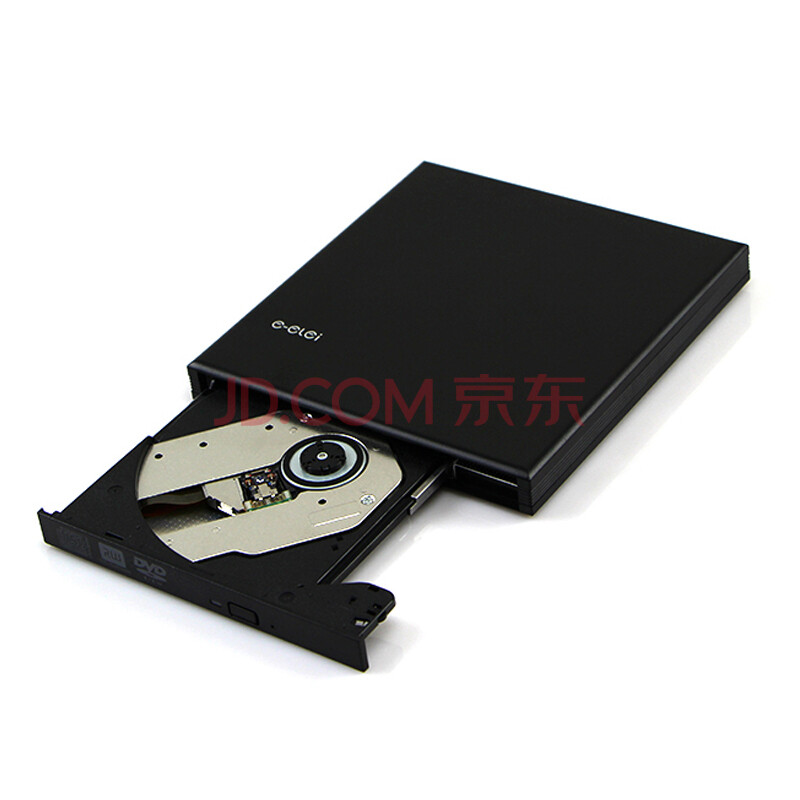 0外置dvd刻录机 移动光驱 笔记本光驱台式机光驱 el-r10 黑色