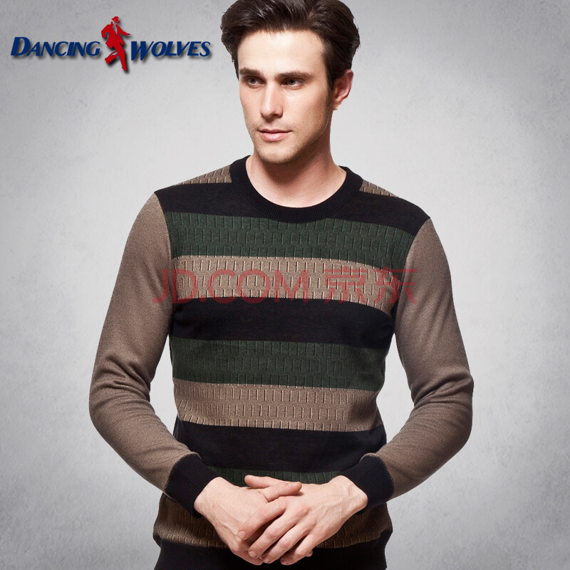 与狼共舞男士内衣 加厚型玉绒保暖男式羊毛内