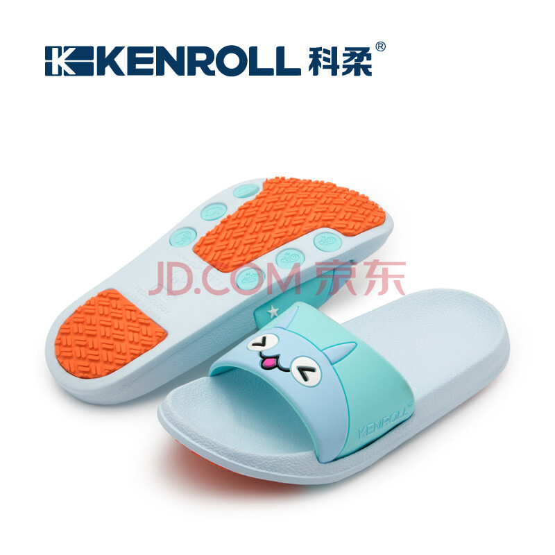 KENROLL¿ÆÈá¶ùͯ·À»¬ÍÏЬÏÄÄÐͯŮͯ ¾Ó¼ÒÊÒÄÚÏ´Ôèºñµ×¿¨Í¨µØ°åÍÏЬ dzÀ¶É« 33/34