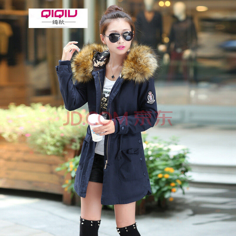 冬季新款女装棉袄-女装连衣裙3o至40岁-外套女