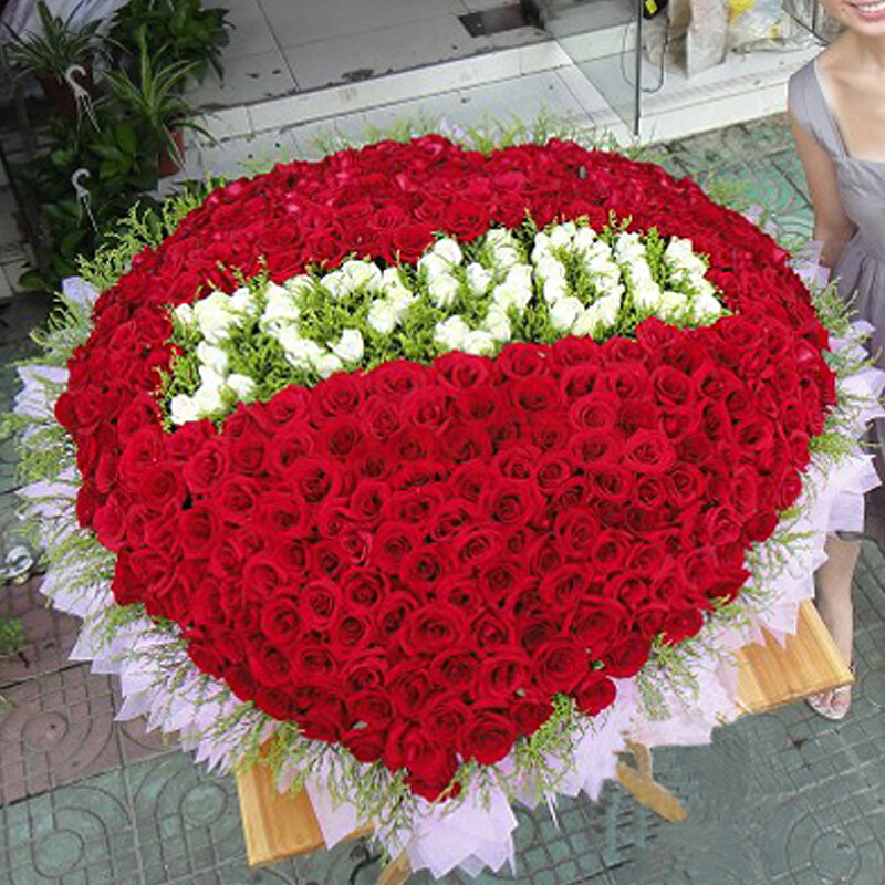 维纳斯情人节鲜花速递999朵520朵365朵玫瑰花求婚生日
