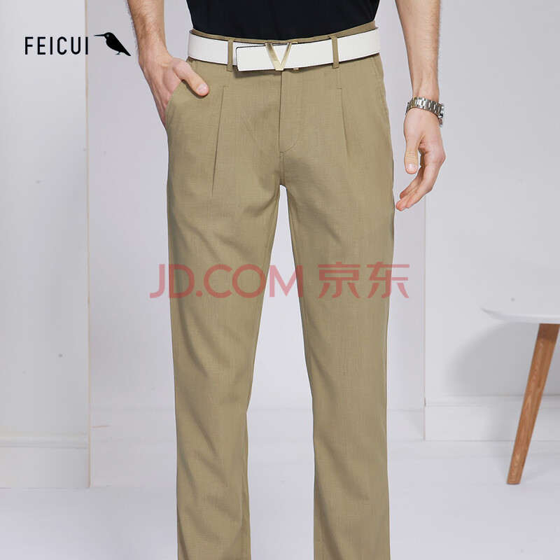 纯棉男士薄款直筒小脚牌子品质好 新款好用