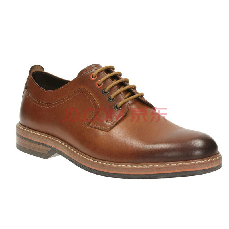 全球購 Clarks其樂正裝男鞋2017新款商務正裝皮鞋Pitney Walk專柜同款 Cognac Leather 42