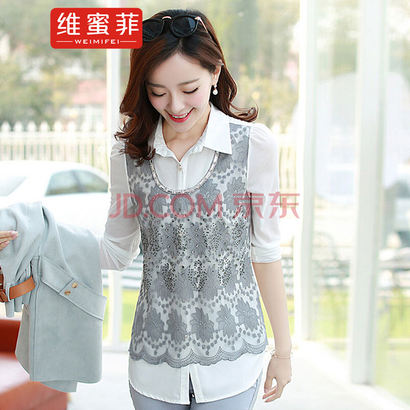 新款秋冬季女雪纺衫短牌子品质好 新款好用