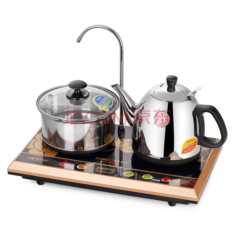 金灶 食品级304不锈钢电茶壶套组电热水壶自动上水泡茶壶茶艺炉茶具