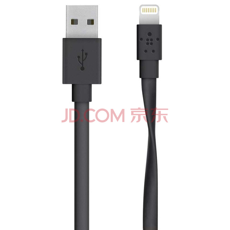 ±´¶û½ð£¨BELKIN£©Æ»¹ûMFiÈÏÖ¤ LightningתUSB ±âƽÏßÀ ÊÊÓÃÓÚiPhone7/7Plus/8/X/iPad Pro ºÚÉ« 1.2Ã×