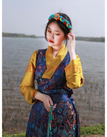 藏服女装夏季藏族服装女新款博拉裙西藏式藏袍裙子套装拉萨服 博拉裙