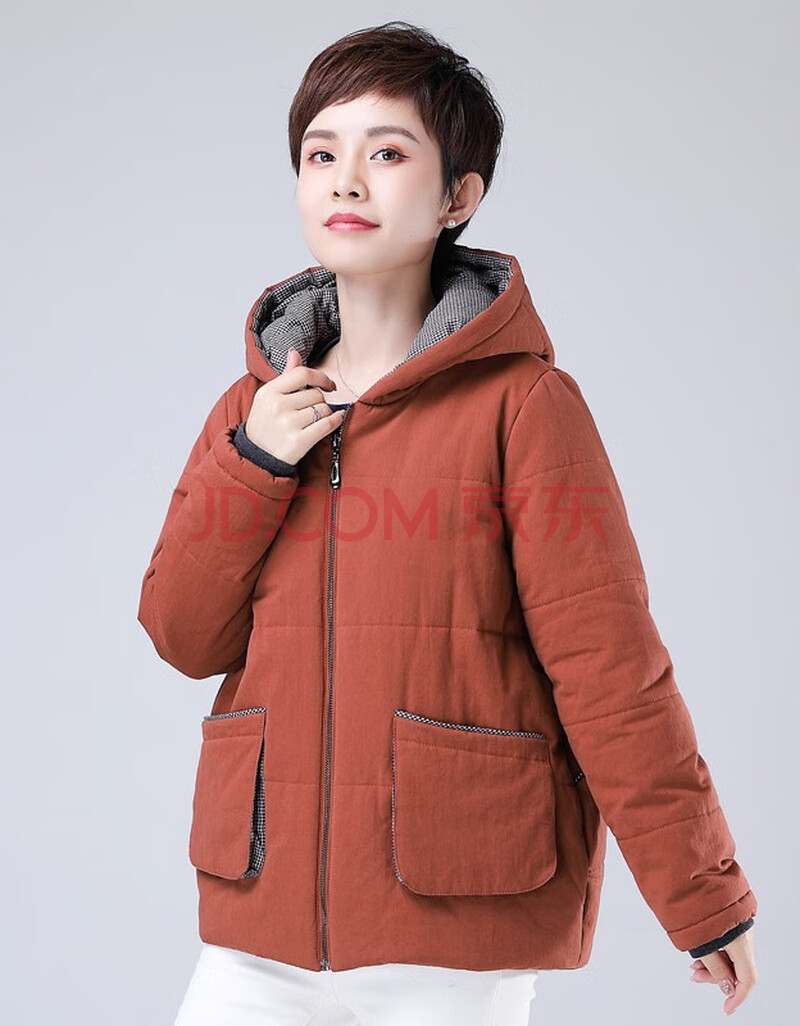 中老年女装冬季短款棉服女2020秋冬装新款四五十岁小棉袄妈妈棉衣外套